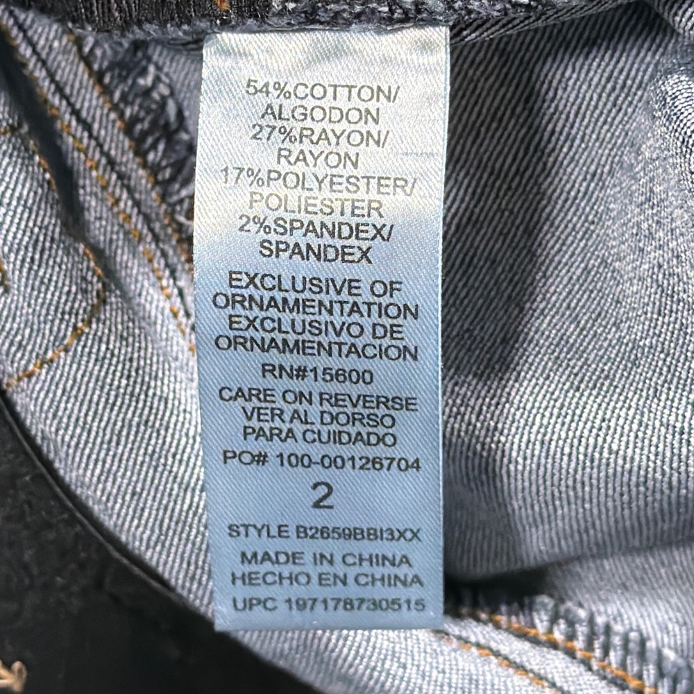 Democracy Jeans Womens 2 Blue Ab Solution Flare Bootcut Mid Rise Stretch Denim - Picture 4 of 9